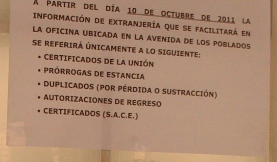 Oficina de Informaci&oacute;n Extranjer&iacute;a Madrid